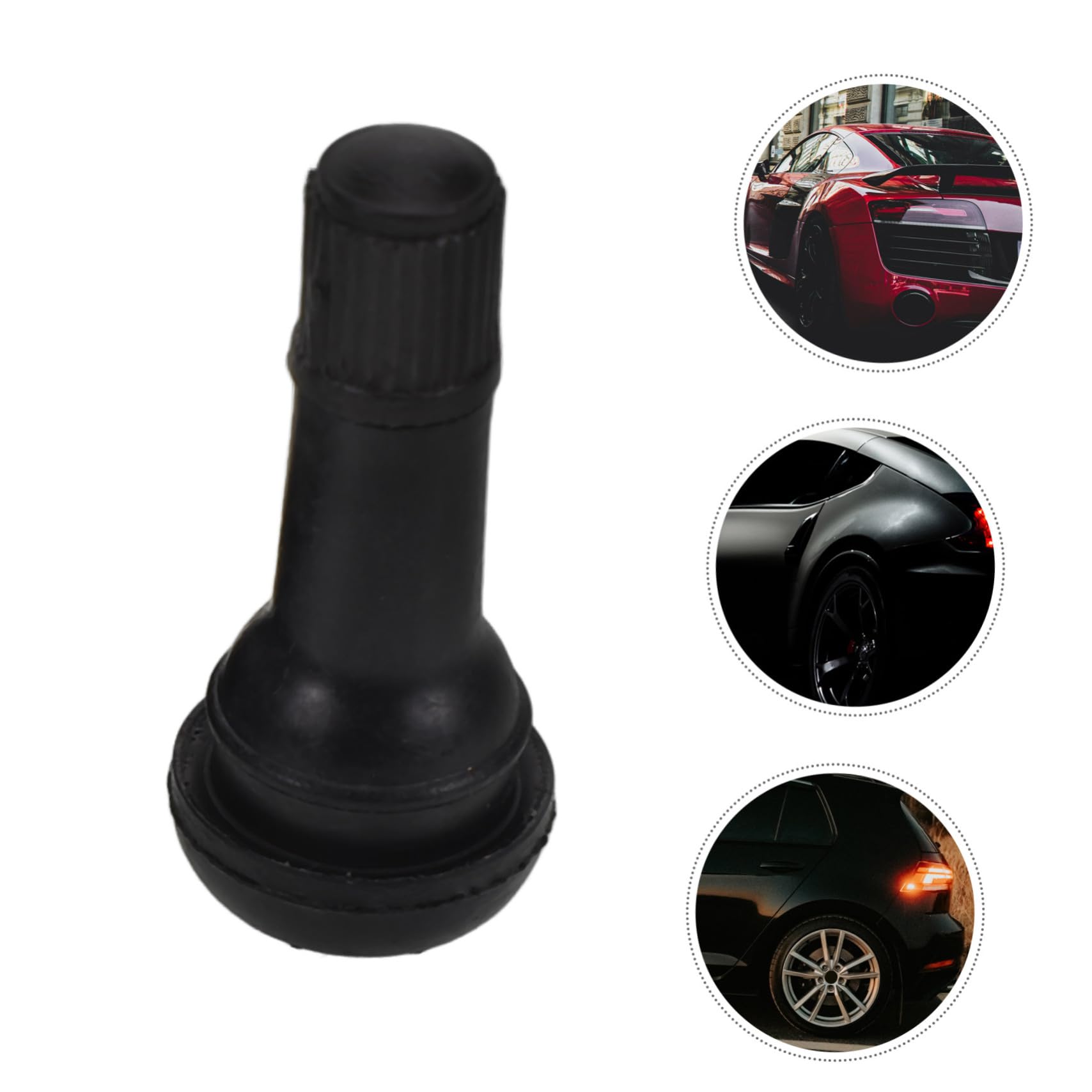 Stelo Valvola Pneumatici in Gomma Tr414 Nero 100 Pezzi | Lega di Zinco, per Veicoli, Alta Tenuta e Resistenza Ambientale, Ricambio per Cerchi Tubeless