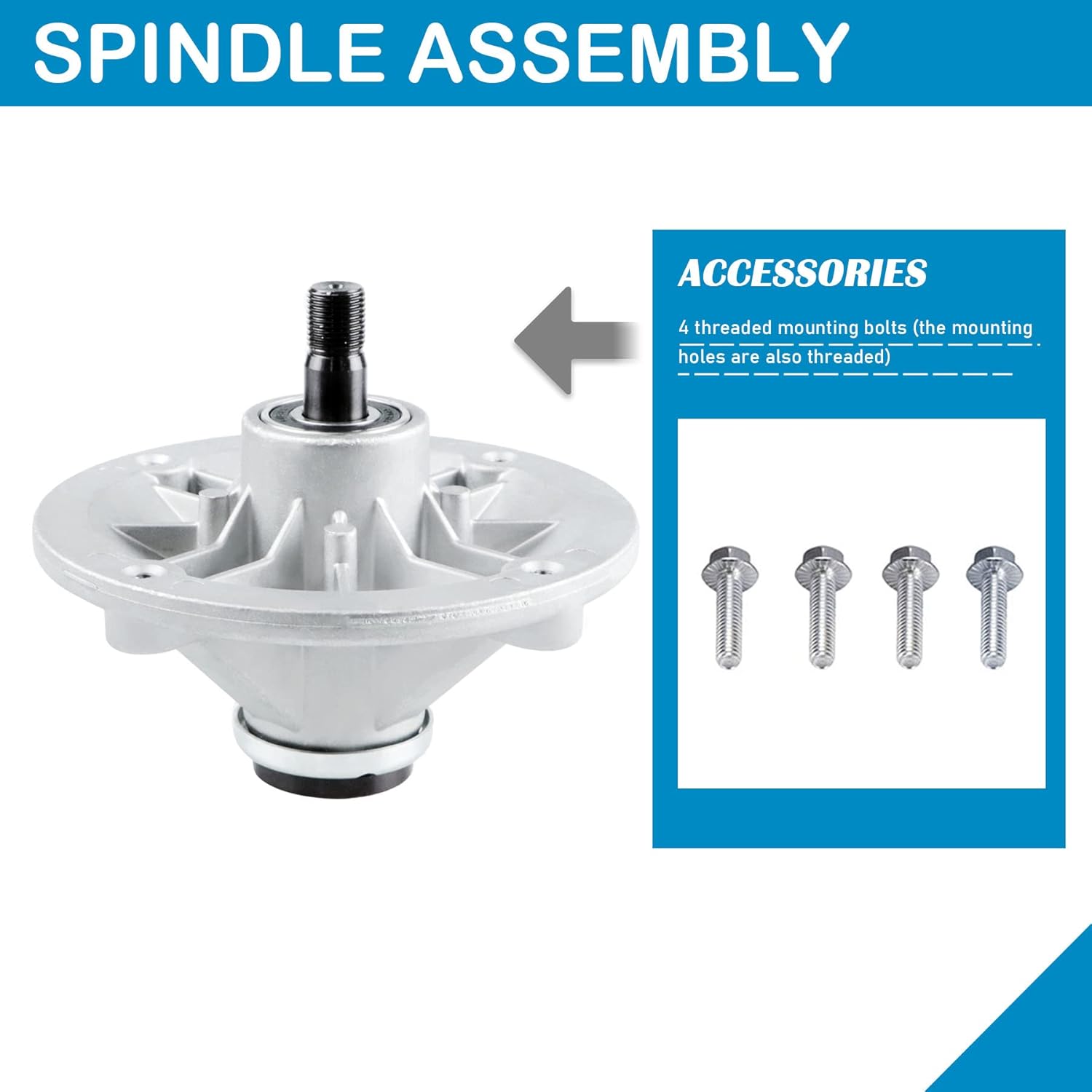 Pack of 2 Spindle Assembly for Toro 110-6866 117-1192 42 inch Deck Mower TimeCutter Z4200 Z4202 Z4220 Z4235