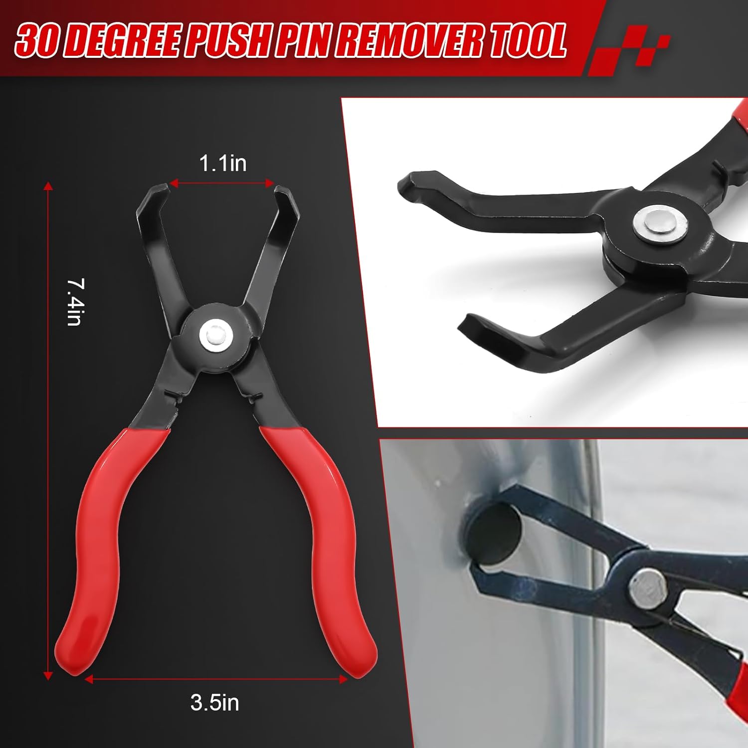 6Pcs Fuel Line Disconnect Tool Set,Hose Pipe Clamp Clip,Hose Clamp Tool,9"Fuel Filter Caliper,Hose Remover Pliers,30 Degree Disconnect Pliers for Automobile fuel system maintenance.