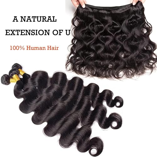 Miniatura 2 de Paquetes de cabello humano 12A de 24, 26, 28 pulgadas, paquetes de cabello humano ondulado, 3 manojos de cabello humano 100% sin procesar,