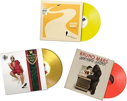 Bruno Mars Complete Discography Exclusive Limited Vinyl Collection: Doo-Wops & Hooligans / Unorthodox Jukebox / 24K Magic por Bruno Mars — capa do álbum