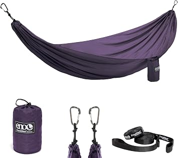 ENO Eagles Nest Outfitters - TravelNest Hammock + Straps Combo Plum