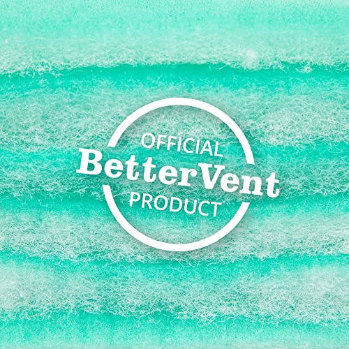 BetterVent Polyester Dryer Filter Replacement for BetterVent Indoor Dryer Vent, Made in USA, Protect Indoor Air Quality and Save Energy with a Superior Dryer Lint Filter (6-Pack)
