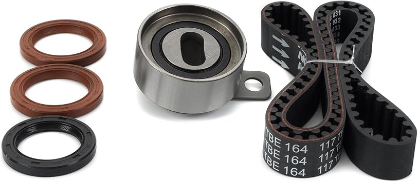 MPLUS TCK236 Timing Belt Kit Compatible with 1993-1997 for Geo Prizm, 1993-1997 for Toyota Corolla 1.6L DOHC L4 16V 4AFE