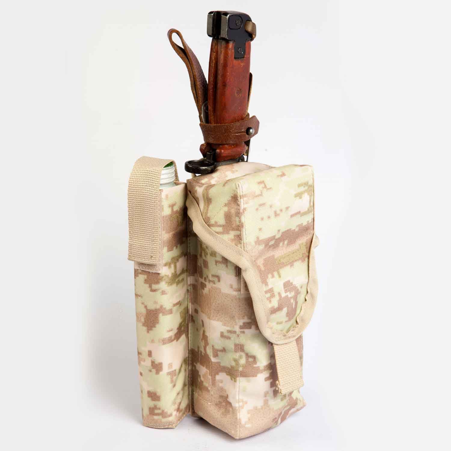 Tactical Pouch for 2 Magazines, 1 ROP Right & Knife MOLLE T Hunting Airsoft Russian Army Original