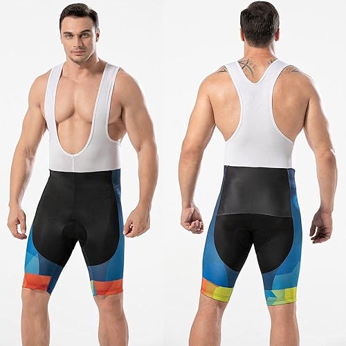 Miniatura 3 de Conjunto de ropa de ciclismo para hombre, camisetas de ciclismo de carretera + pantalones cortos de secado rápido con cremallera completa