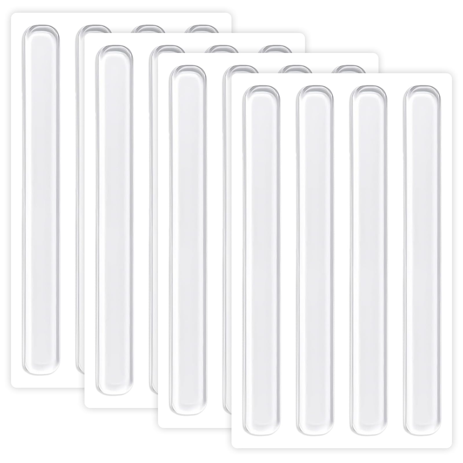 Tingliyi 16 Pcs Furniture Bumpers, Transparent Door Slam Stopper, Wall Protector Self Adhesive, Door Silencer For Protecting Surfaces From Scratches And Slamming