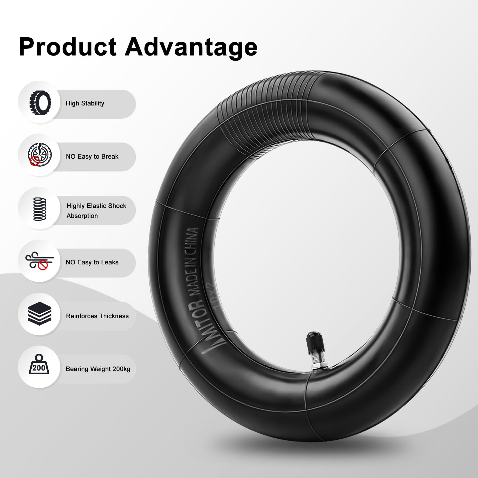 Amitor 10 x 2 Scooter Inner Tube - Image 4