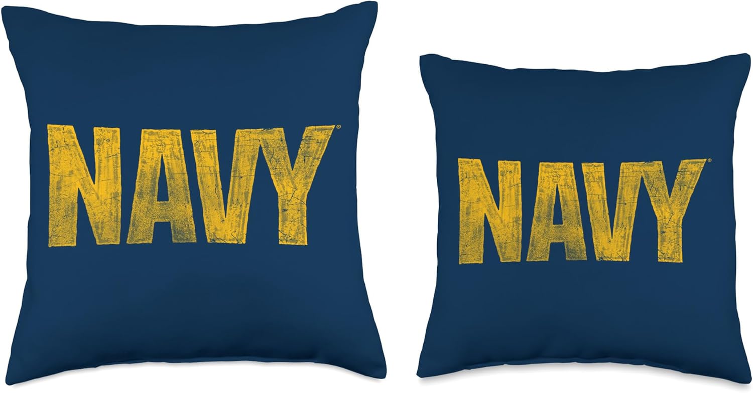 U.S. Navy Logo Throw Pillow