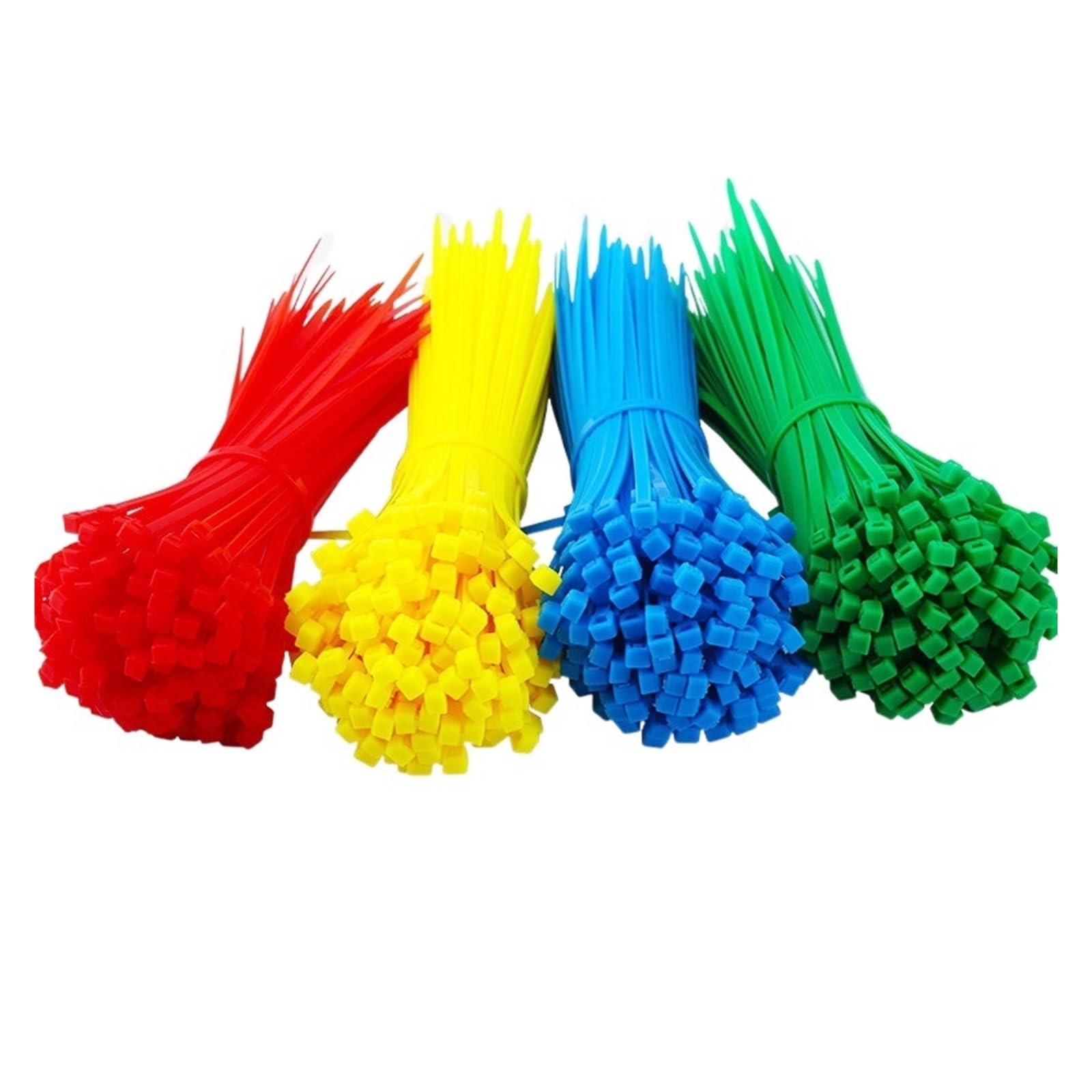 Samozaciskające nylonowe opaski zaciskowe do kabli, organizer, 100 szt., 3 x mm ~ 5 * 300(Red,3x150mm100PCS)