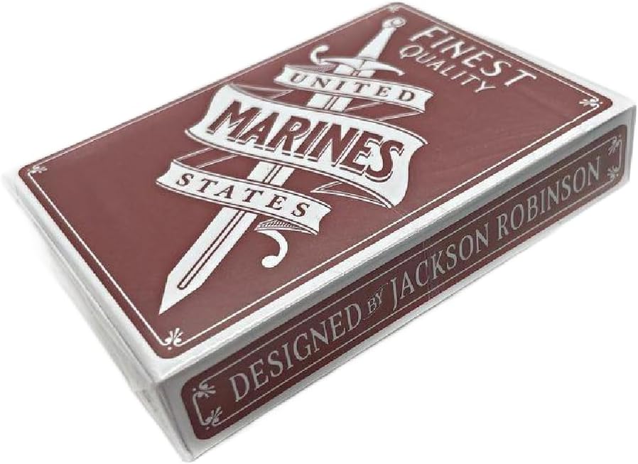 Official Marine Corps Playing Cards, Collectors Set, Hand Illustrated Poker Cards, Limited Edition by Kings Wild
