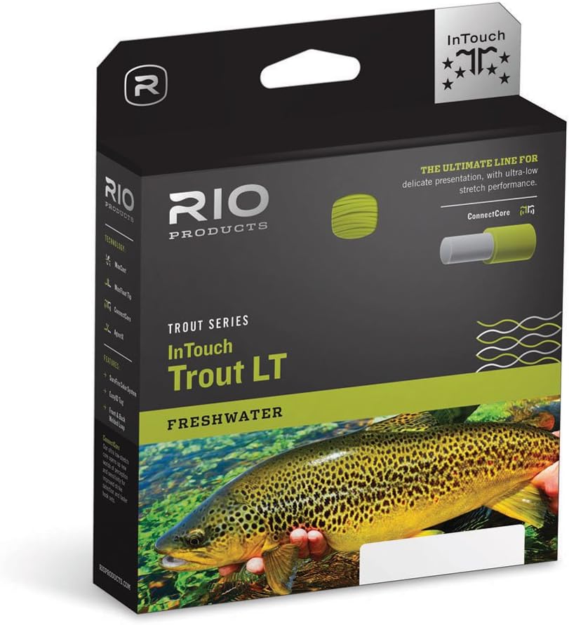 RIO Fly Fishing Fly Line InTouch - Trout Lt Wf6F Fishing Line, Beige-Gray-Sage