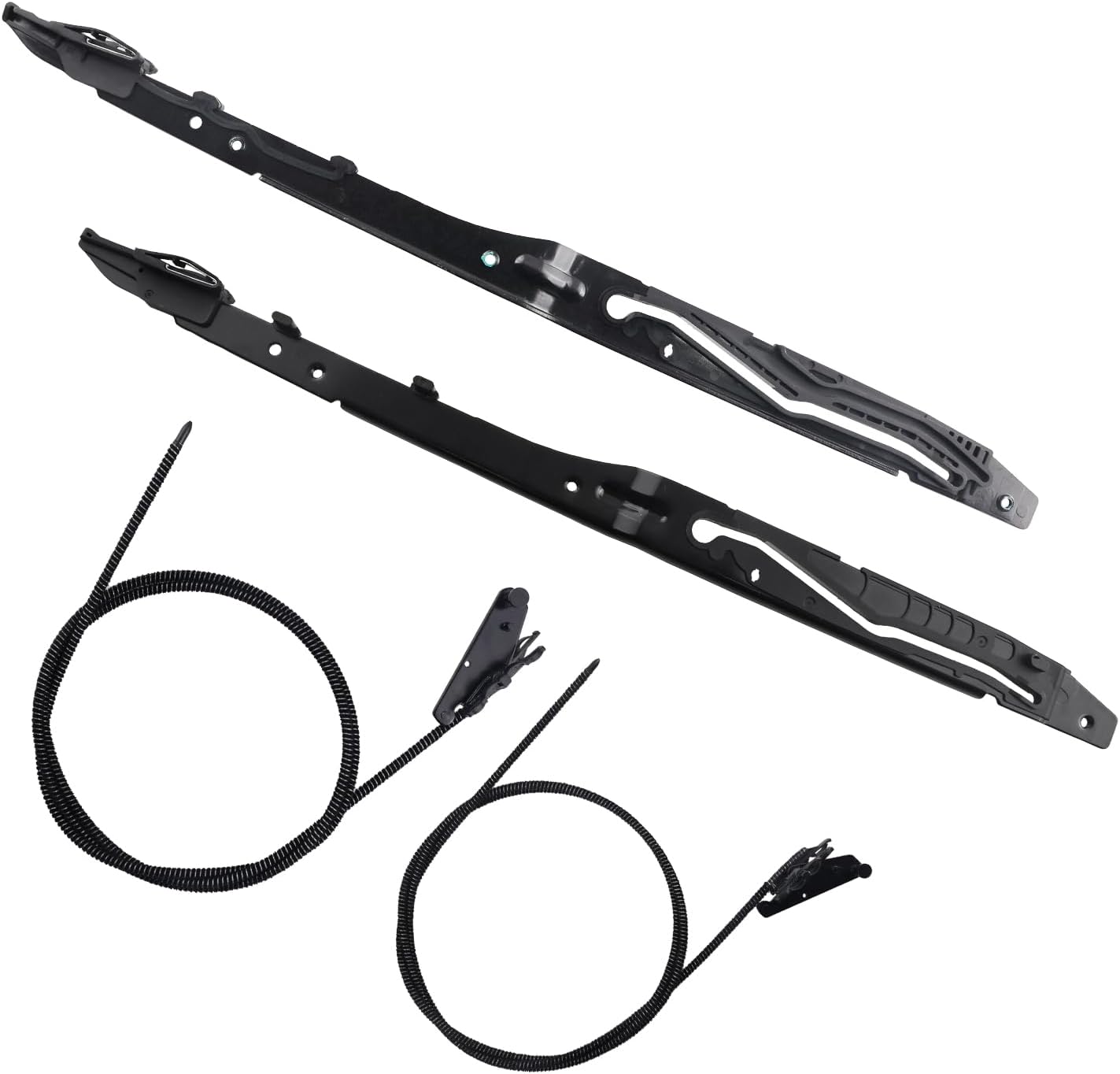 New Upgraded FL3Z16502C22 Sunroof Glass Cables & Track Assembly Repiar Kit Compatible with Ford F-150 2015-2020, F-250 F-350 Super Duty 2017-2019 Replace OE# FL3Z16502C22 FL3Z-1651071-A FL3Z-1651071-B