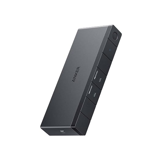 Anker 568 USB-C Docking Station (11-in-1, USB4), Up to 100W Charging for Laptop, 40Gbps Data Transfer, Ethernet, Single 8K, Triple 4K Display, 6 USB Ports for Windows Laptop and More(Gray)