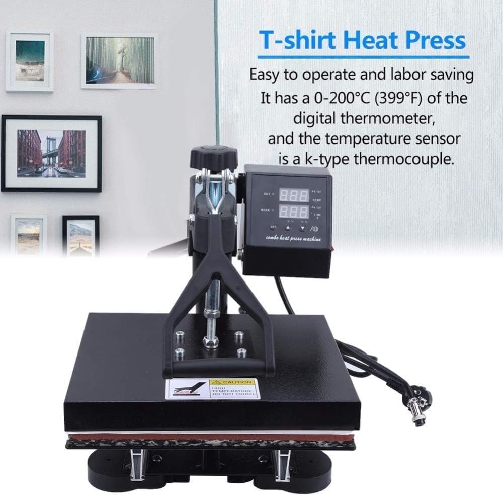 Pressa A Caldo, Macchina Per Pressa A Caldo, Set Per Pressa A Caldo Per Stampante A Trasferimento Termico Per Magliette, Macchina Per Pressa A Caldo Manuale Digitale A Doppio Display Per Magliette