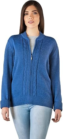 Inca Fashions - Original Mister Rogers Zip-Up Cardigans for Women | 100% Alpaca Wool