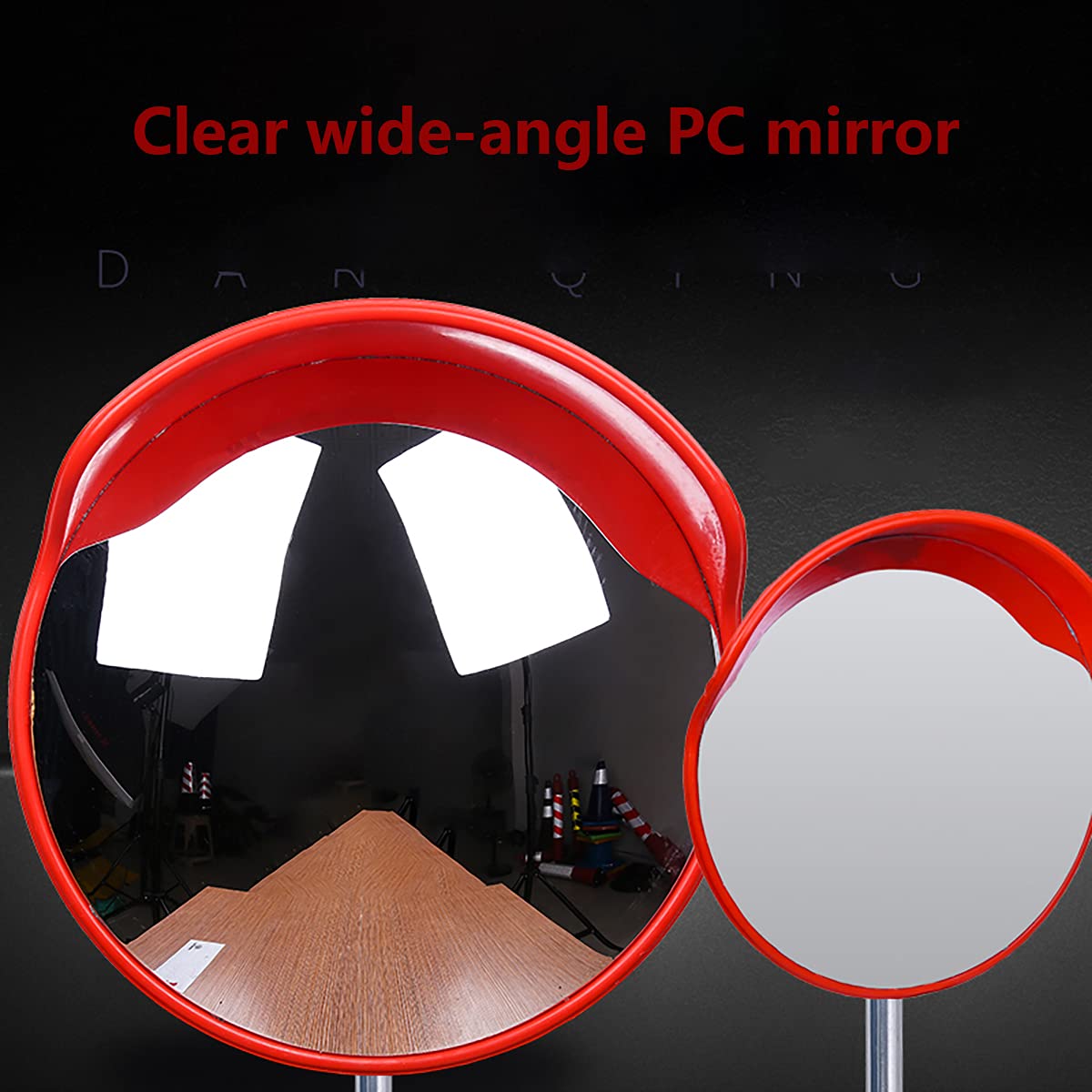 17.7In Stradale Specchio, Specchio Parcheggio per PC con Staffa Fissaggio Parete Regolabile per Sicurezza Stradale Sicurezza Negozio,Indoor