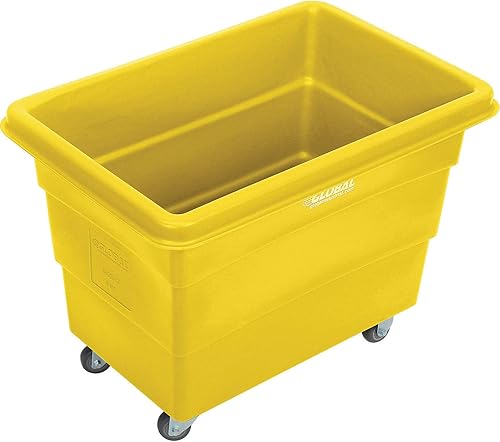 Miniatura 7 de Global Industrial 8 Bushel caja de plástico a granel camión, base de montaje directo, blanco, 33-310"L x 24-35"W x 27-25"H