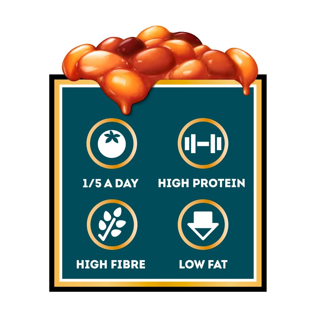 Heinz Five Beanz, 415 g (Pack of 12)