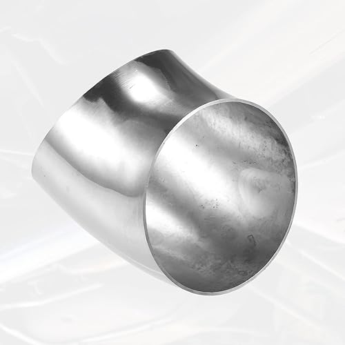 Miniatura 6 de X AUTOHAUX 4 piezas OD 3 pulgadas 45 grados SS304 tubo de acero inoxidable curva tubo de escape codo tubo para coche sistema de escape modificado 3