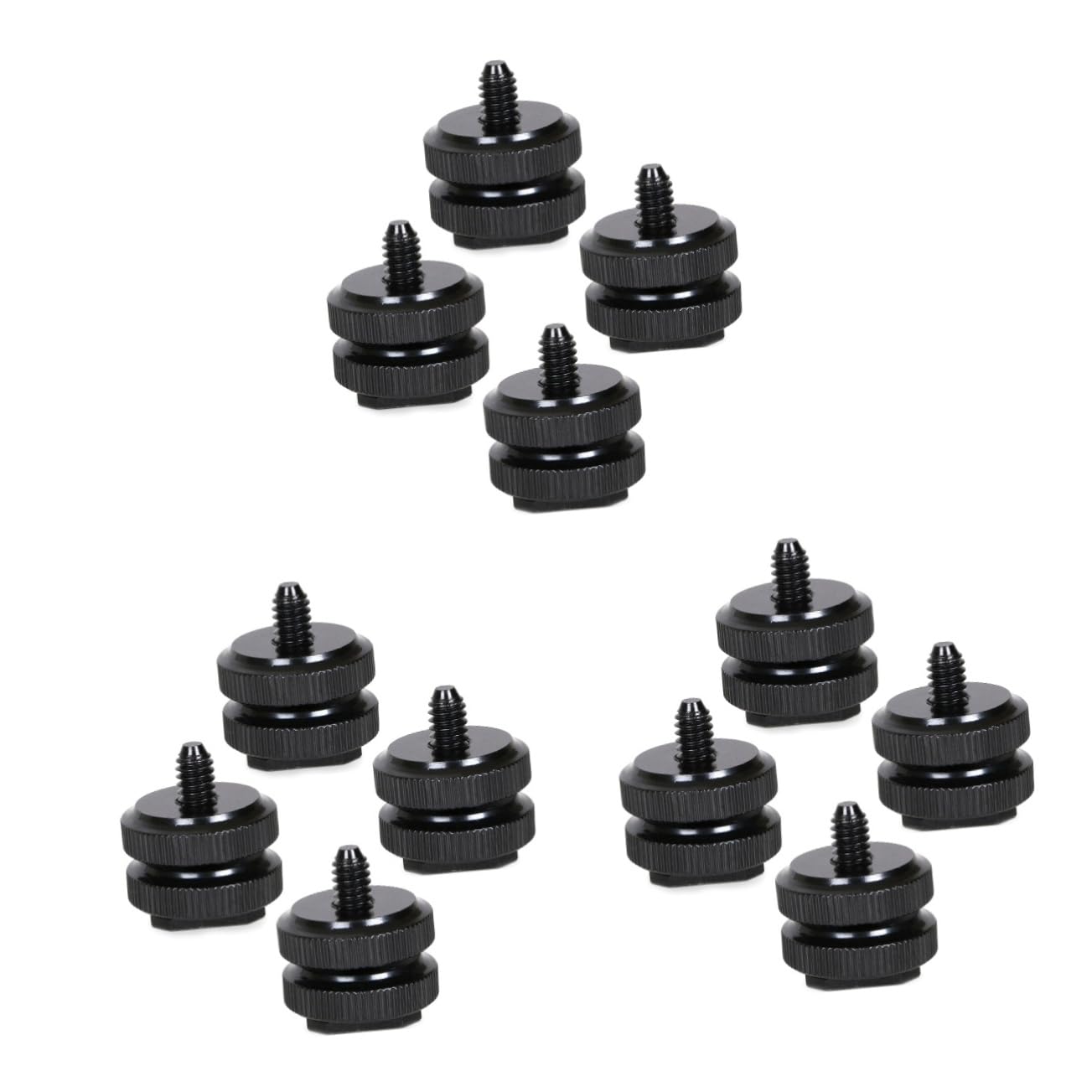 Soporte adaptador de zapata caliente de 12 piezas para flashes de cámara y accesorios de montaje 8