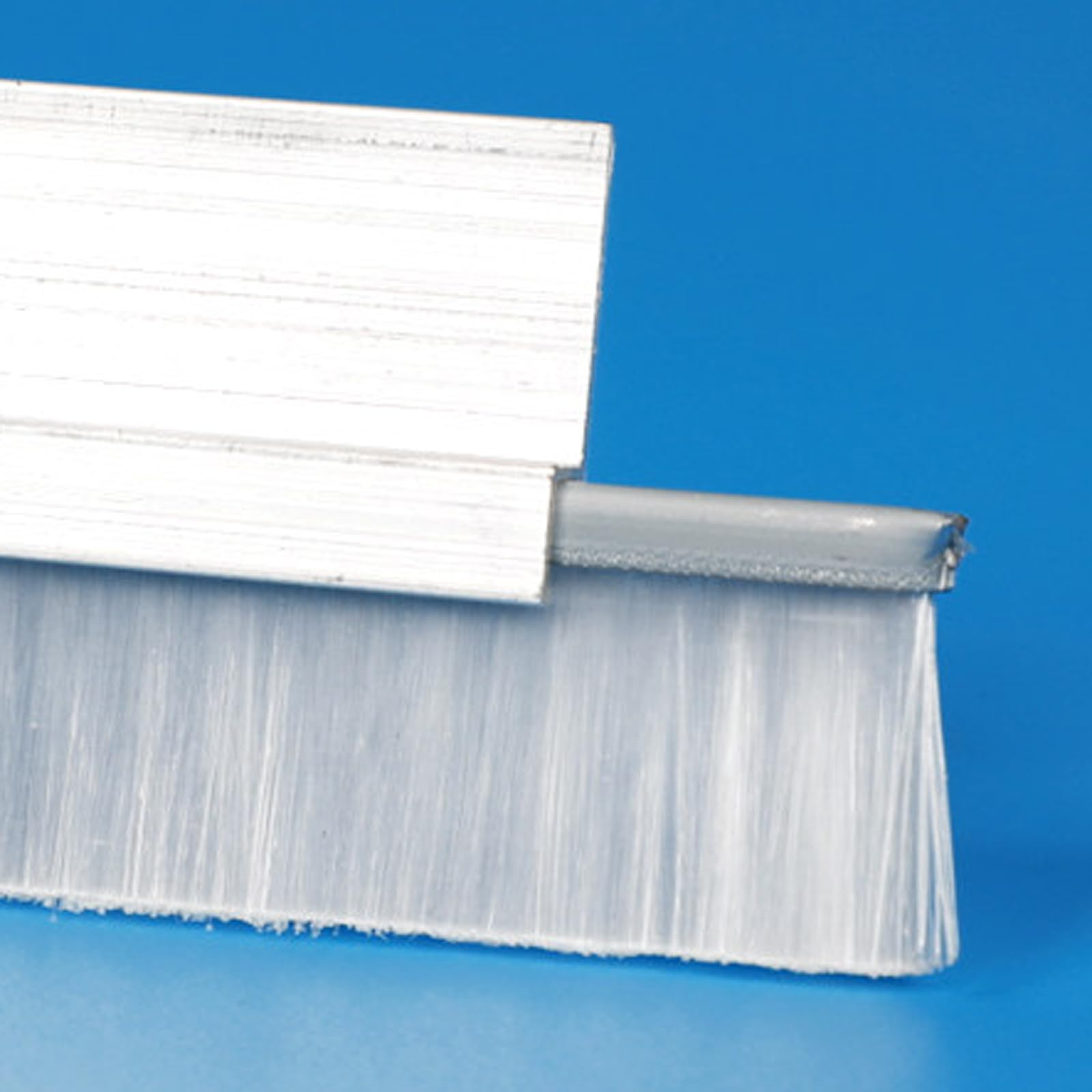 Listwa szczotkowa do drzwi ze stopu aluminium | Srebrna uszczelka szczeliny drzwiowej 10-200 mm(90mm)