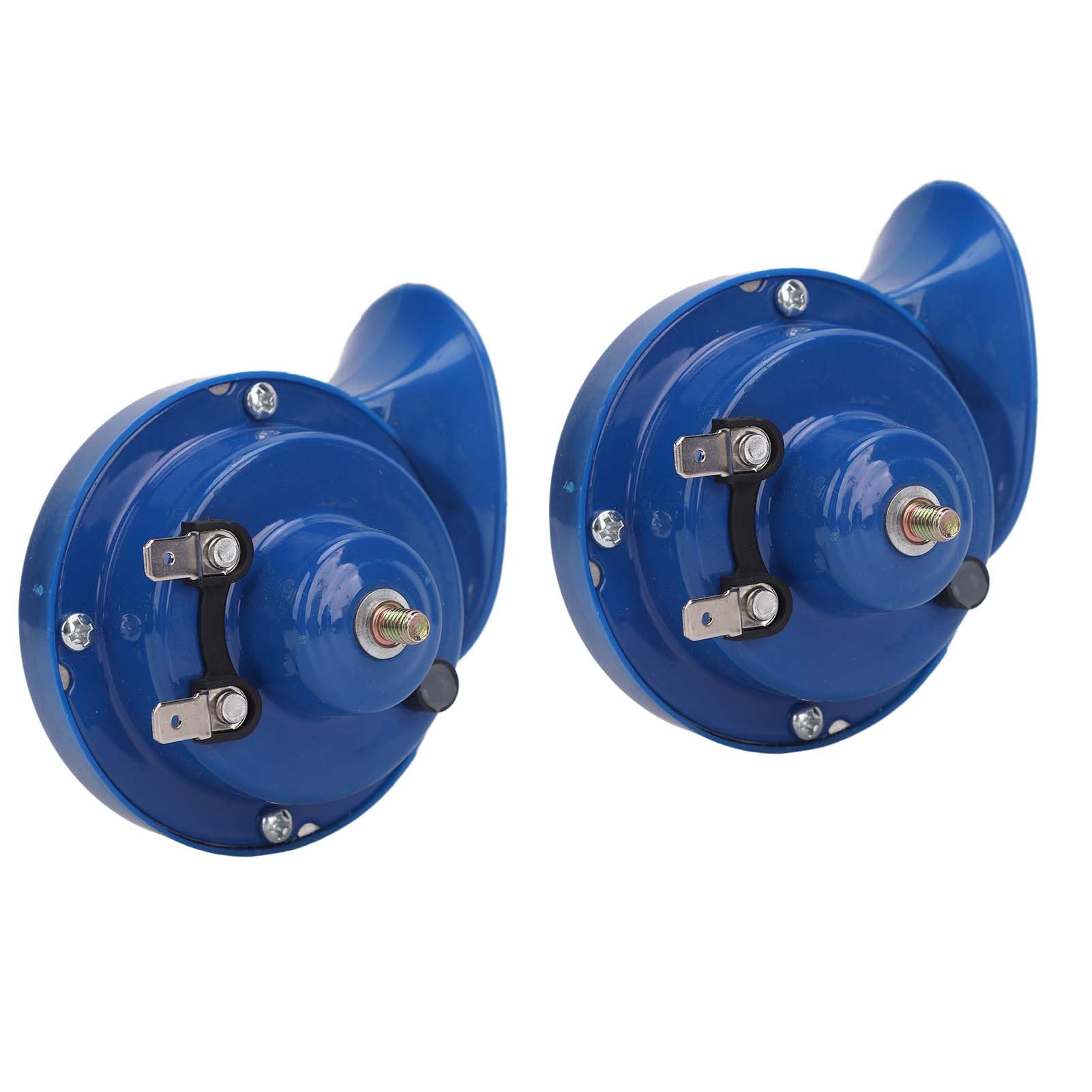 Kit Clacson Elettrico 24V Impermeabile con relè Cablaggio Interruttore Universale Adatto per Kit Clacson 24V per Auto, Camion, Moto (BLUE