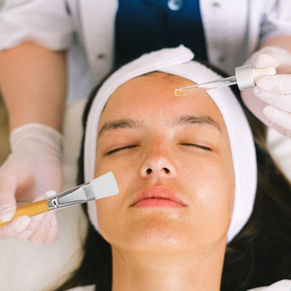 Set Pratica e Facile da Trasportare Ciotola per Maschera Viso in Legno Colore Casuale con Pennello e Spatola per Uso Professionale in Saloni di Bellezza e Viaggi