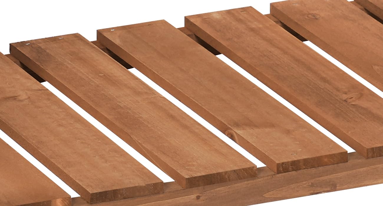 WOLTU Huerto Urbano Terraza, 80x40x75 cm, Jardinera Elevada para Exterior, Mesa de Cultivo para Jardín con Estante Inferior, Jardinera Madera para Flores y Vegetales, Marrón
