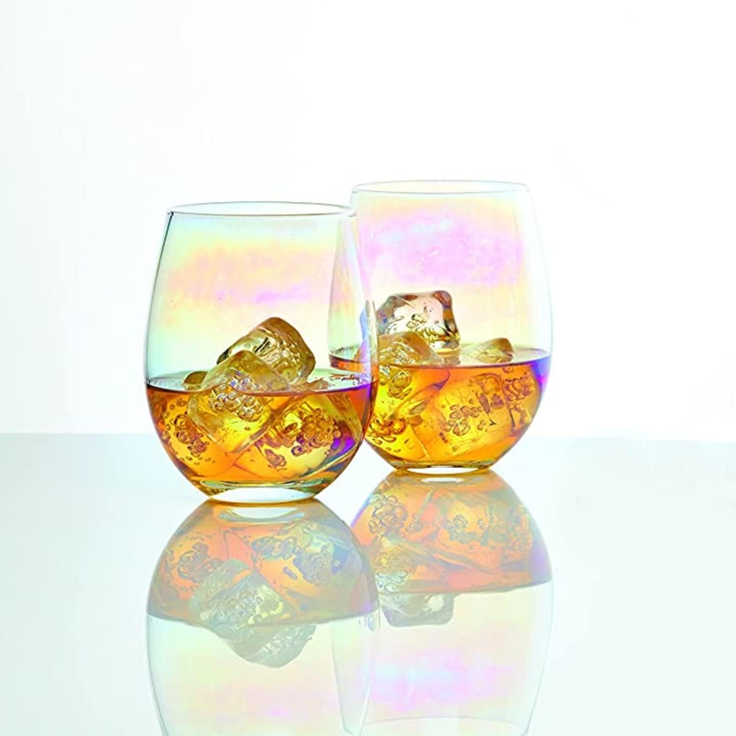 BarCraft Gin Gläser Set, Große Ballongläser für Gin, Cocktails, Mojito,  Aperol Spritz, Stillose Cocktailgläser Set mit Perligem  Regenbogen-Schimmer, Geschenkbox, 600 ml (2-Teiliges Set) : Amazon.de:  Küche, Haushalt & Wohnen