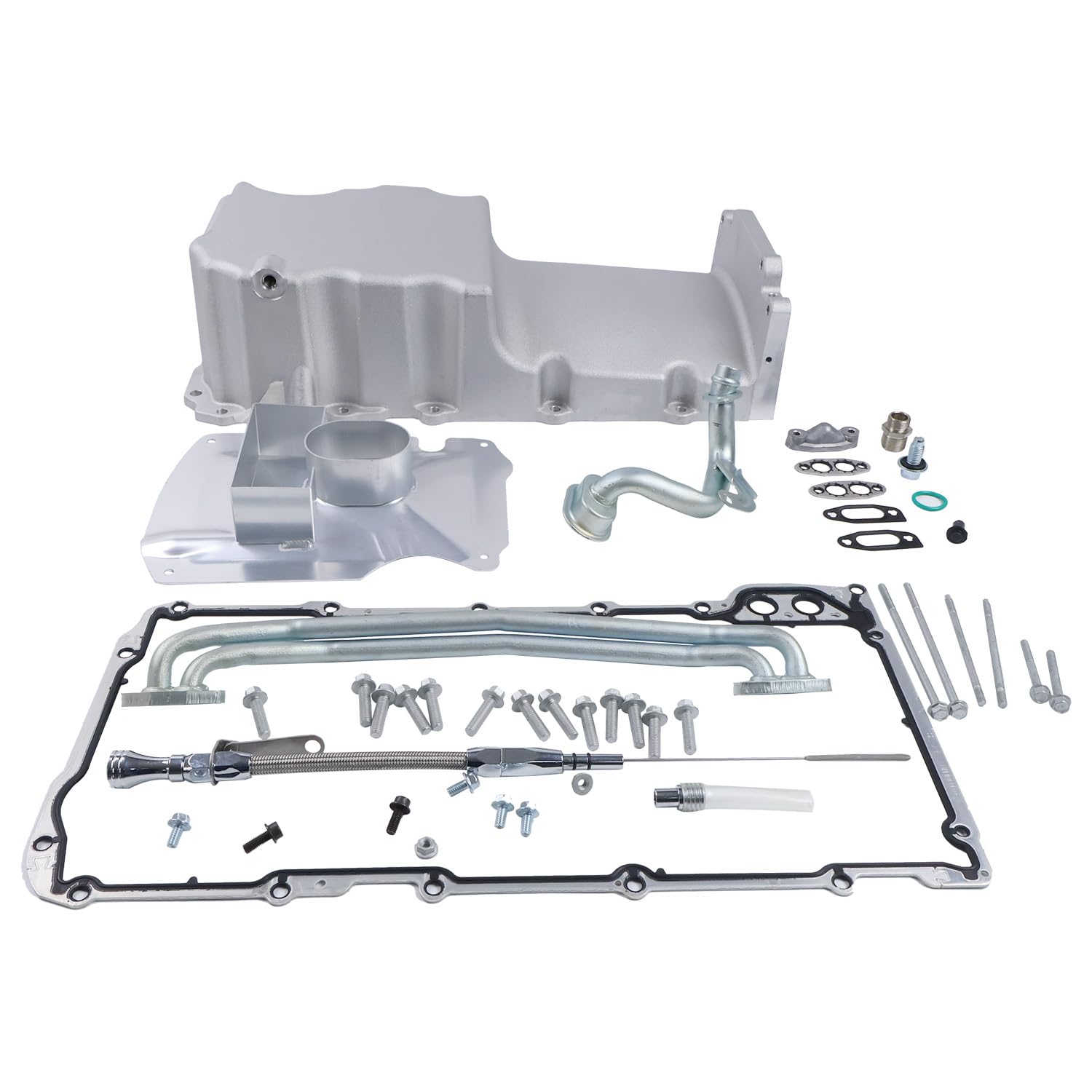 Photo 1 of Lesurey Front Wet Sump Retrofit Engine Oil Pan Kit 81076 81080 Compatible with Chevrolet Gen III/IV Chevy LS1 LS2 LS3 LSX 4.8L/294-6.2L/376
