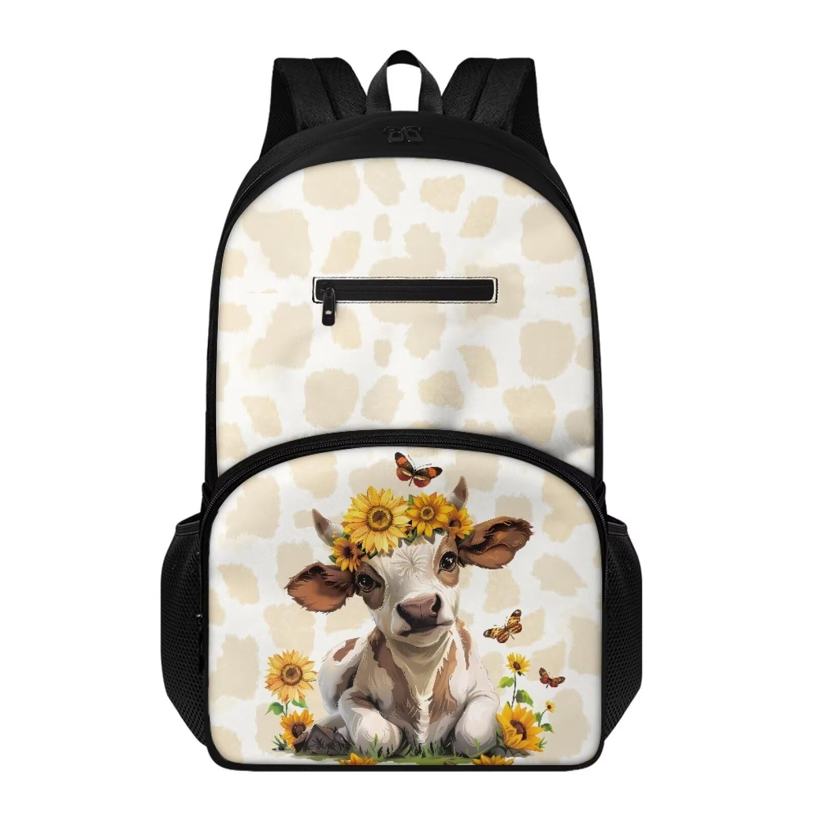 POLERO Mochila para niños con dibujos animados de animales lindos para preescolar, primaria, mochila de día