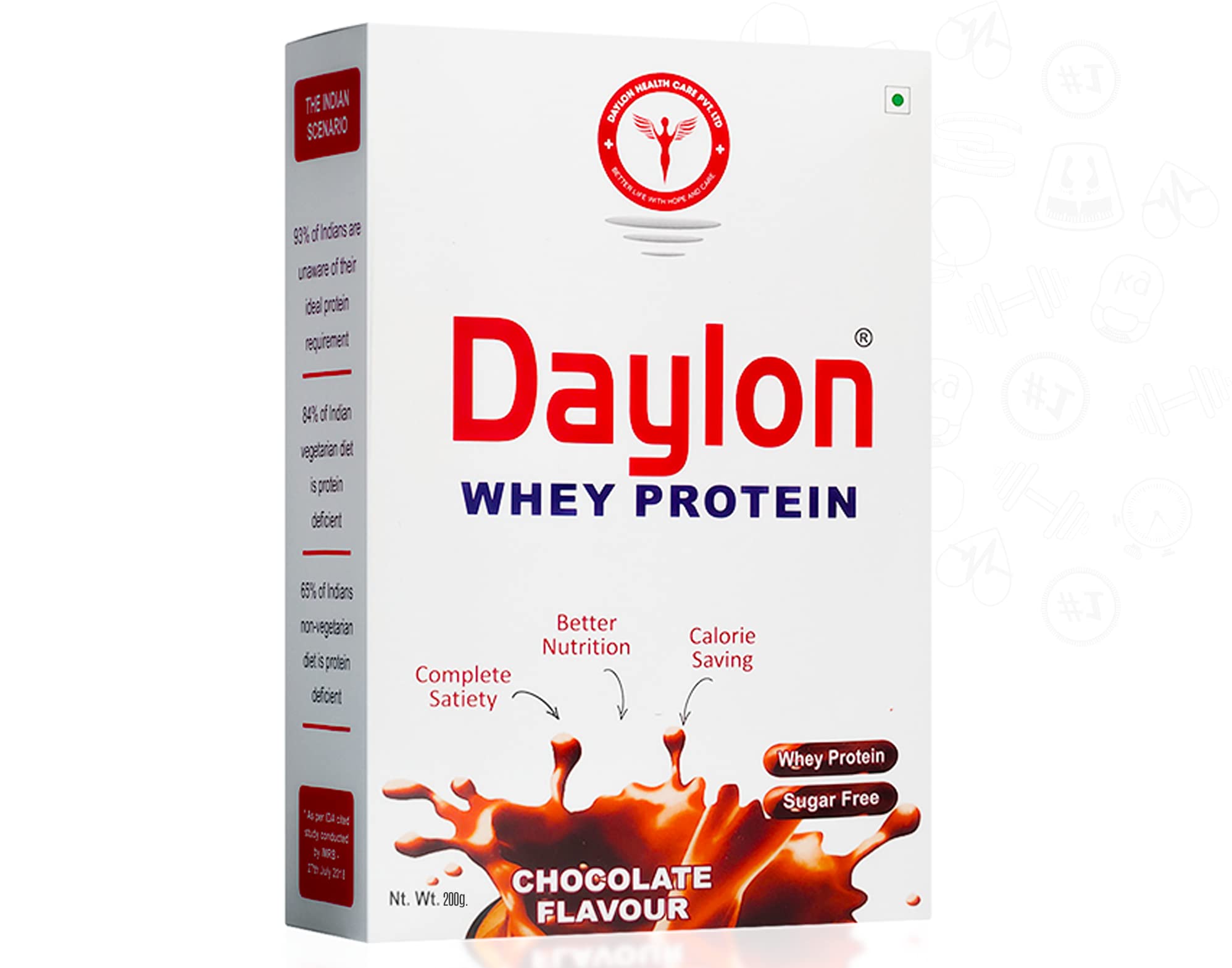DAYLON HEALTH CARE Diabetic Care Protein Powder Sugar Free|15.6G Protein Per 30G Of Serving,Provides 27 Vitamins&4.8G Fiber|Best Whey Protein Powder For Diabetic Patients 200Gm (Chocolate Flavour) (B08WKBDBQ2) Amazon Price History, Amazon Price Tracker