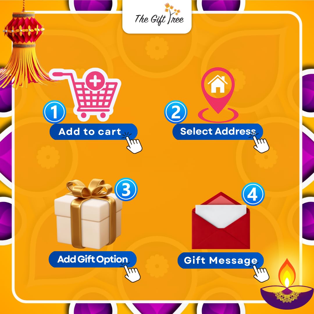 The Gift Tree Festive Treat Wooden Basket Diwali Gift Hamper | Herbal Tea, Travel Mug, Wafers, Candle, Chocolates & Door Hanging | Gift For Festival Celebration, Family, Clients, Friends, Events 4
