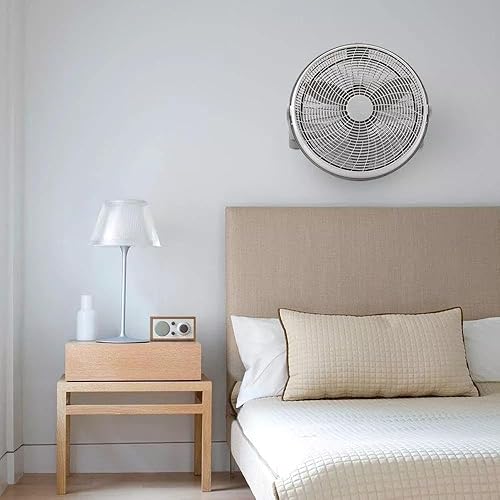 Miniatura 2 de Ventilador circulador de aire de refrigeración portátil de 20 pulgadas con cabezal giratorio para salas de estar y dormitorios