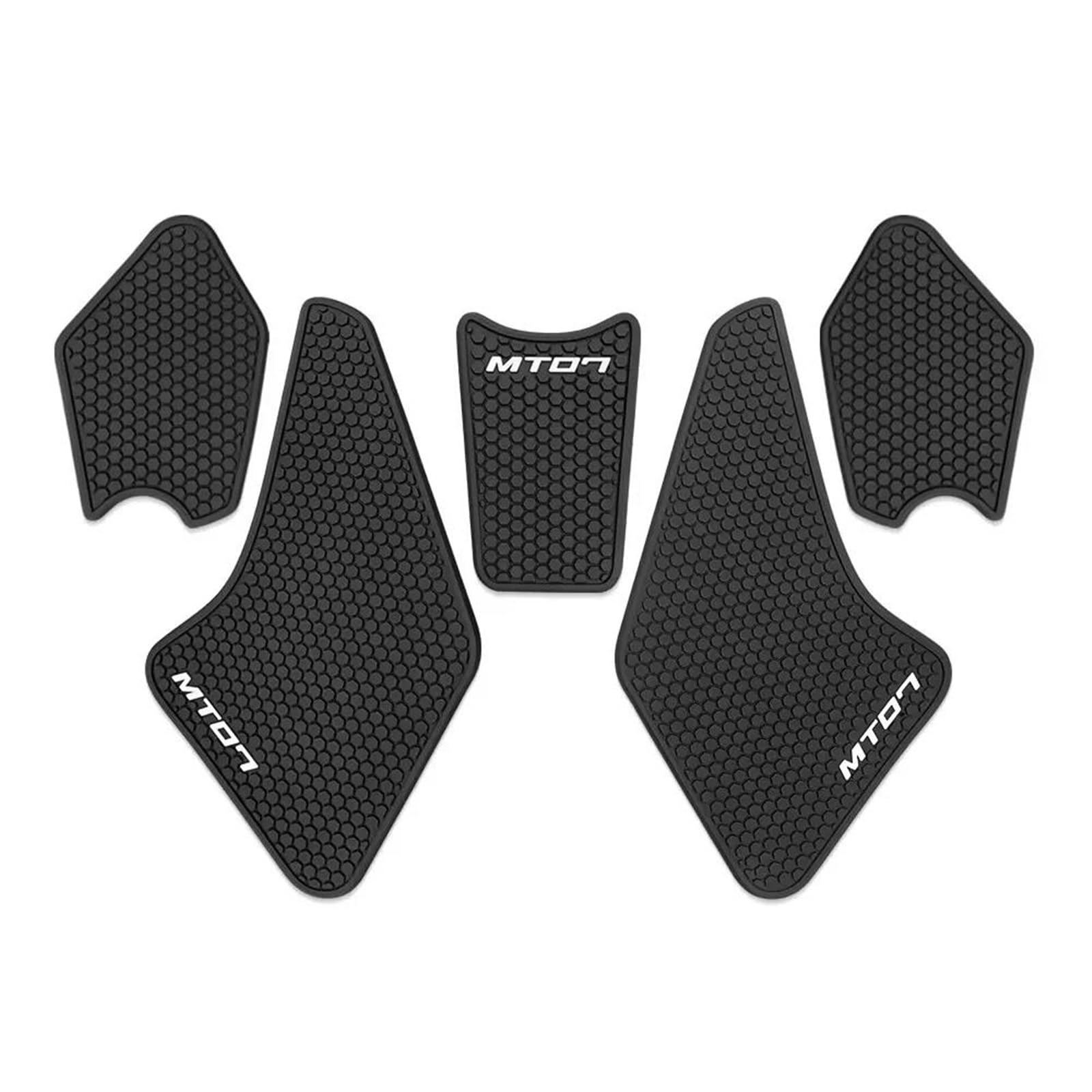 for Yamaha MT 07 Mt07 2021-2024 Fuel Tank Stickers Motorcycle Pads Traction Side Fishbone Tank Pad(Black2)