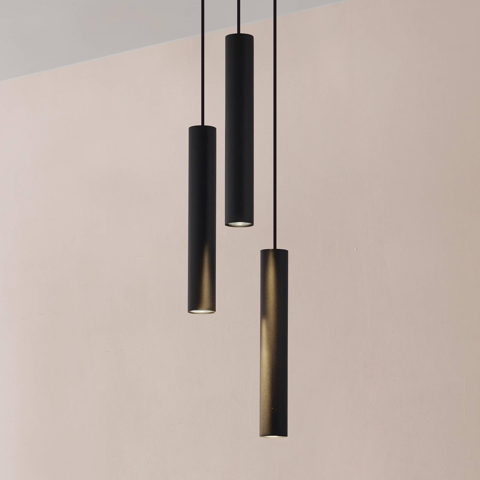 Lindby Lampada a sospensione dimmerabile (Moderno) colore Nero, in Metallo ad es. Soggiorno & Sala da pranzo lampada soffitto plafoniera illuminazione
