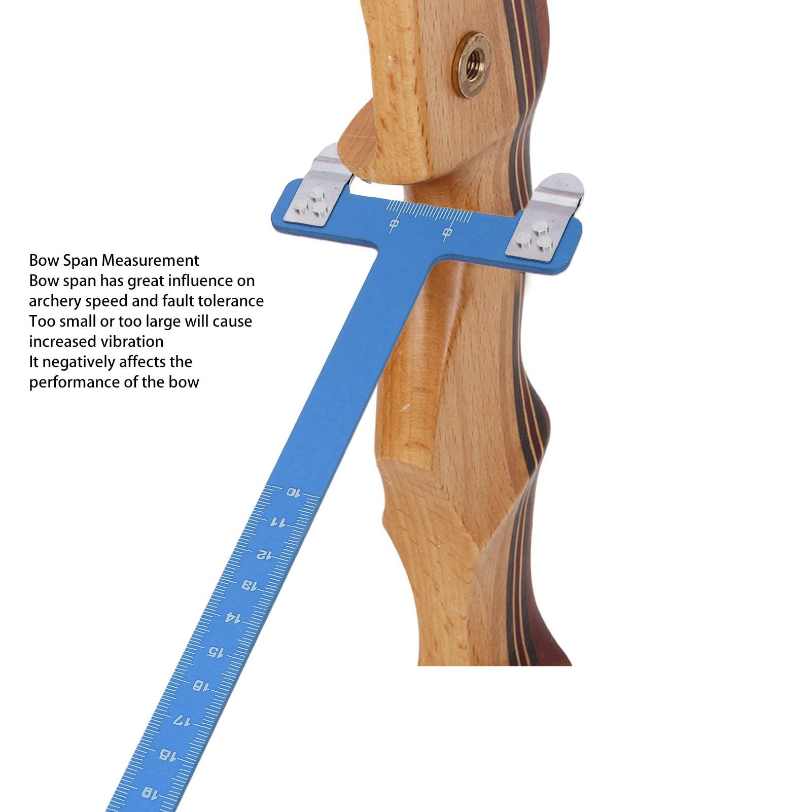 Acciaio Inossidabile a Forma di a Forma di Tiro a di Tiro a di a di | RECURVE Parte Proprio E Uso Composto | Strumento di Misurazione di Precision Bowstring in Blu