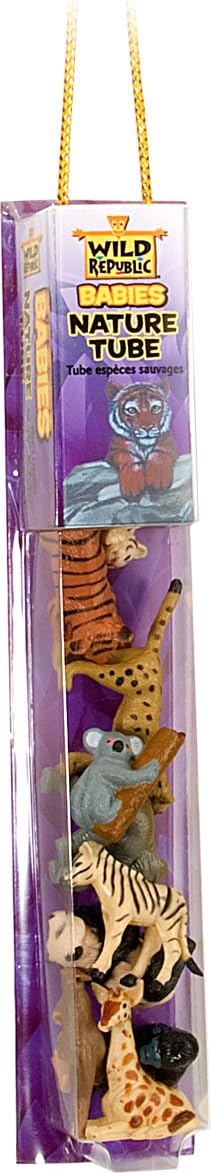 Wild Republic Animal Babies, Toy Figures Tube, Kids Gifts, Kangaroo, Koala, Tiger Cubs, Cheetah, Elephant, Black Bear and More, 12 Piece Set - Image 2