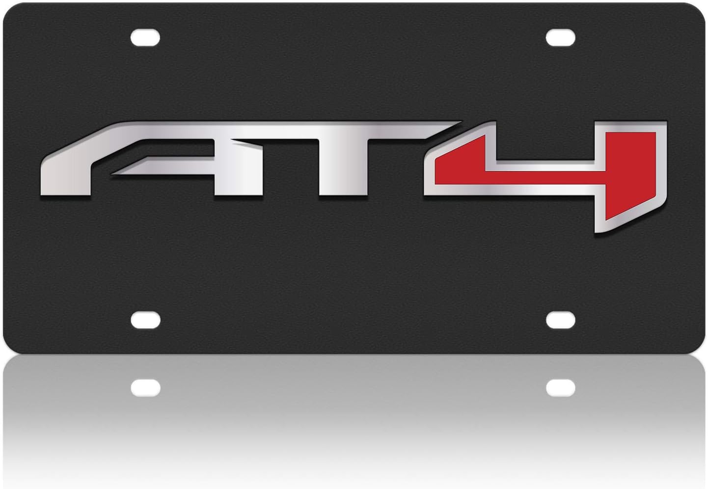 Eurosport Daytona- Compatible with -, GMC AT4 Carbon Steel License Plate