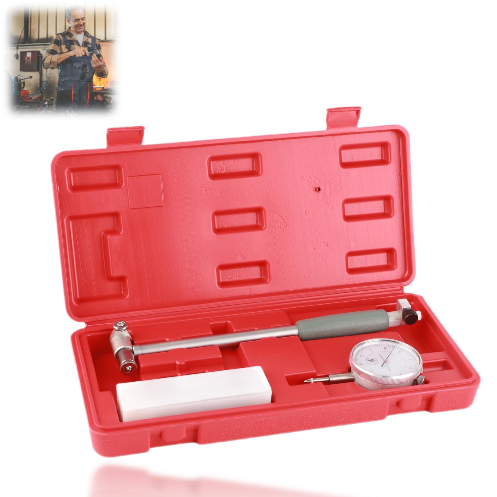 50-160MM Jauges d'Alésage comparateur alesage Indicateur de Diamètre d'Alésage à Cadran Kit Jauge d'alésage à cadran indicateur de diamètre mesurant le kit Calibres de orificios