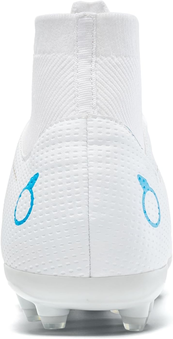 Kids Soccer Cleats Boys Girl Football Cleats Youth Turf Soccer Cleats High Top Athletic Outdoor Trainning Football Shoes for Little/Big Kid - Image 3