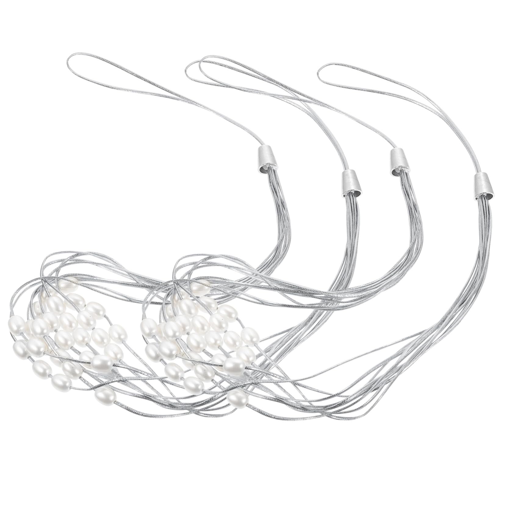 VOSAREA 10pièces Attaches Rideaux Perles Design Élégant pour Fenêtres Fixation Pratique Et Décorative pour Salon Chambre Cuisine Et Bureau