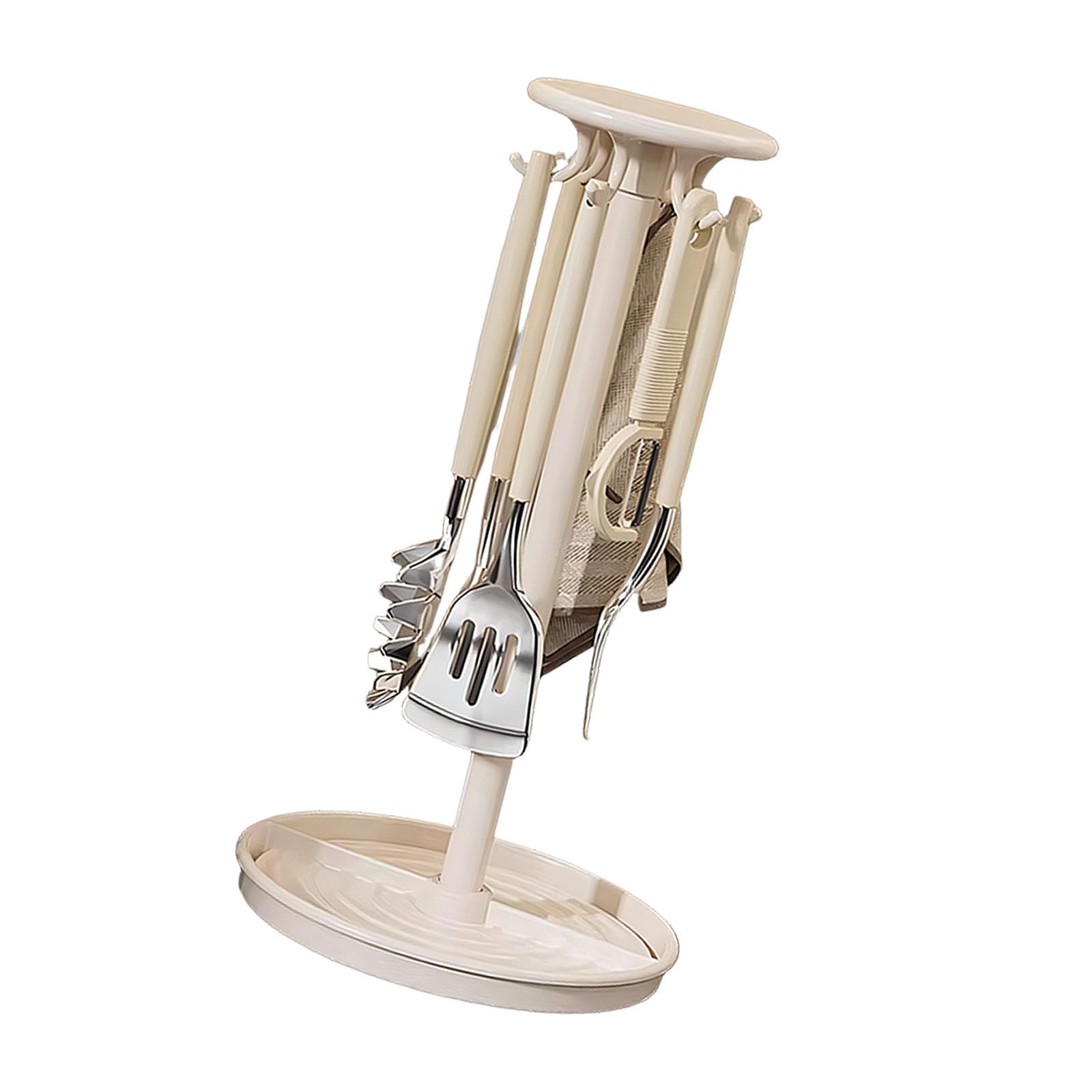 DSLKGWE Modern Revolving Mount Hook Unit with Robust ABS Frame Excellent for Storing Cookware Accessories Quick Install Hook