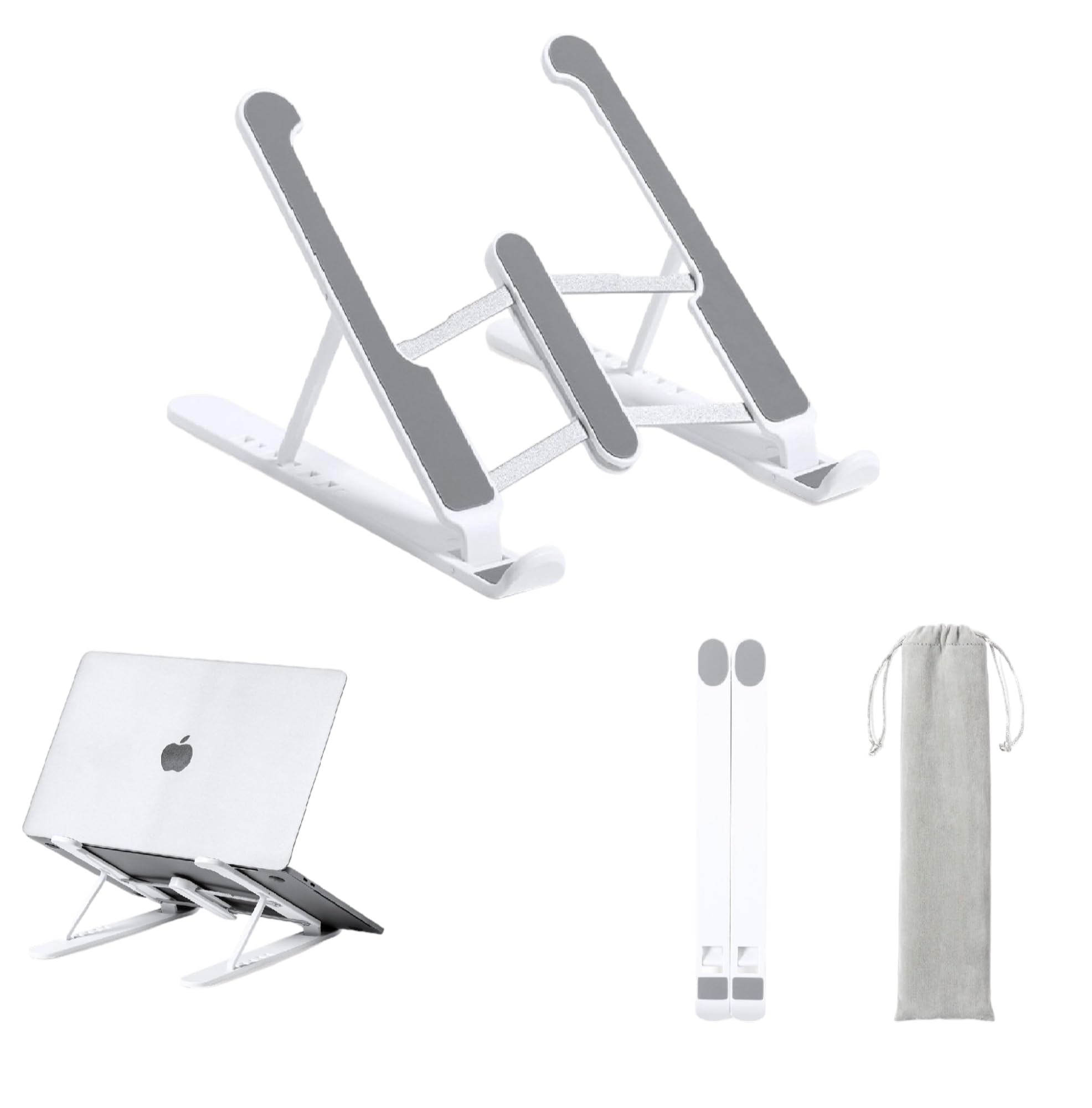 Pincho Supporto portatile da tavolo, pieghevole ventilato supporto per computer portatile, 6 angoli regolabile ascensore portatile portatile stand compatibile con MacBook Lenovo HP PC 10-15.6",