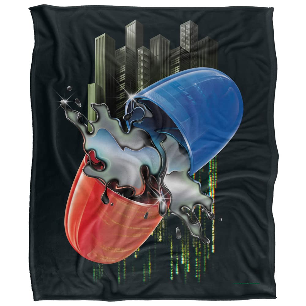 The Matrix Pill Silky Touch Super Soft Throw Blanket 152 X 127 cm, White