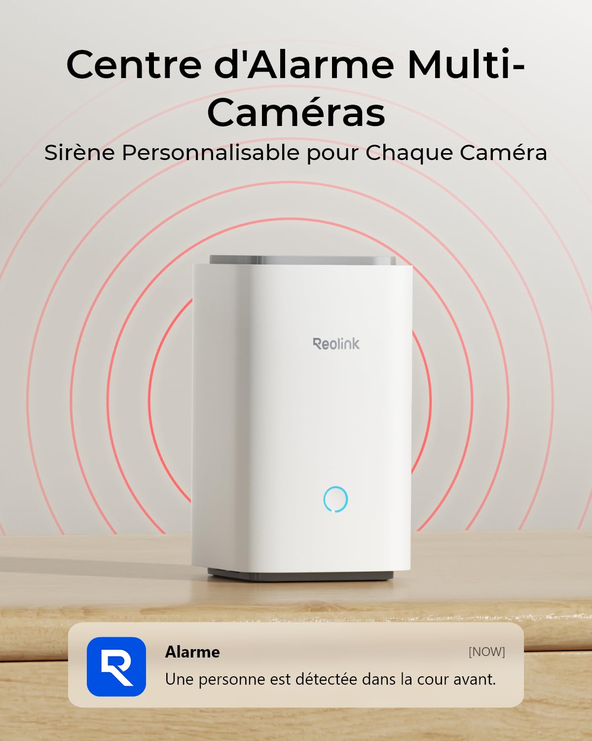 Reolink Home Hub Centre Surveillance WiFi Stockage Local sans Abonnement | Wi-Fi 2.4/5GHz, Supporte 8 Caméras, Stockage Extensible Jusqu'à 2 To, Chiffrement AES-128, Lecture Vidéo 16MP pour Reolink