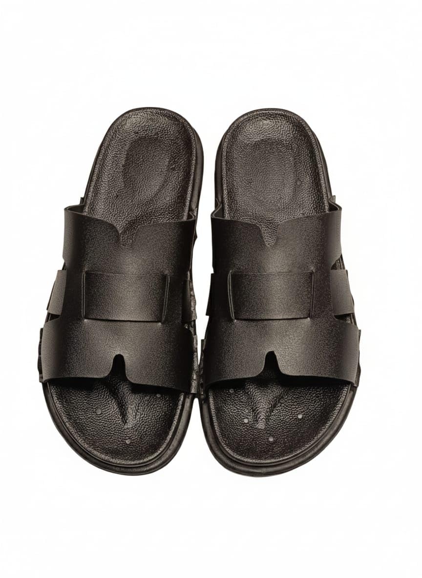 auric step Men's Casual Slip-On Slide Sandal, Black, Lightweight Comfort for Daily & Outdoor Wear-picture-22