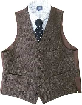 オックスフォードクラシック×ハリスツイード　ジレ　ベスト Amazon | [オックスフォード クラシック] ハリスツイードベスト