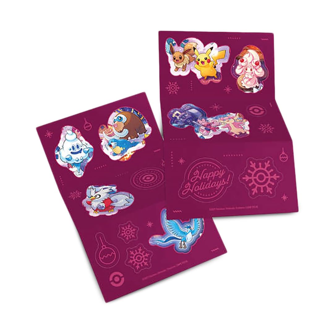 Pokémon Sammelkartenspiel Adventskalender 2025 Festtagskalender mit 25 Überraschungen (Holo-Karten, Boosterpacks, Funpacks, Münzen, Stickerbögen)
